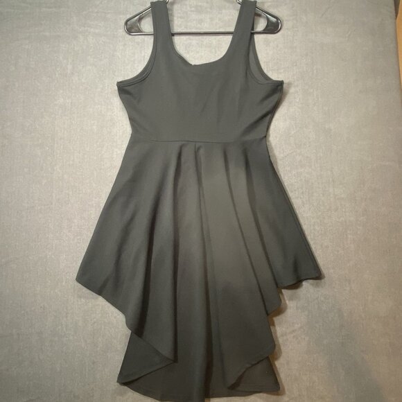 ReVamped Black Sleeveless High-Low Flare Cocktail Dress Womens Size Medium - Picture 7 of 9